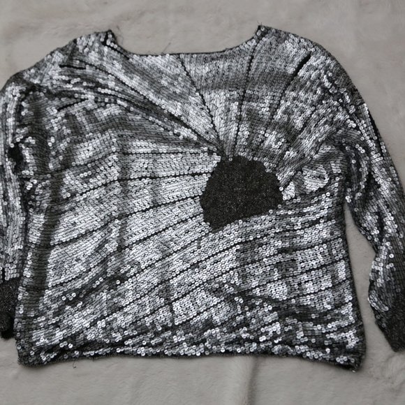 Vintage sequin blouse - Picture 5 of 7